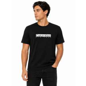 CK MEN BLACK NEW YORK BOX LOGO T SHIRT