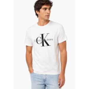 CK WHITE TSHIRT CLASSIC LOGO BLACK