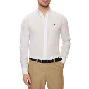 TH WHITE LINEN SHIRT