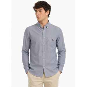 GANT REGULAR POPLIN BANKER SHIRT COLLAGE BLUE