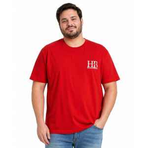H&B RED T-SHIRT WHITE BIG LOGO