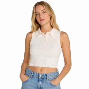 TH ANCIENT WHITE CROP POLO TANK