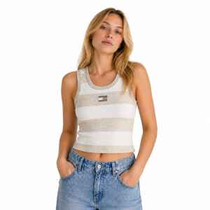 TH OATMEAL CROP STRIPE TANK