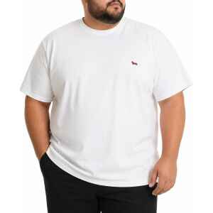 HB TSHIRT WHITE  RED LOGO
