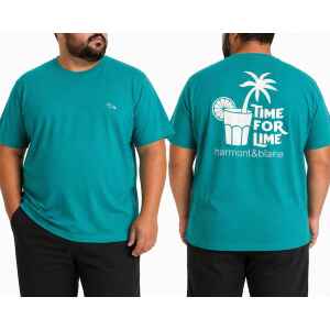 HB TSHIRT GREEN BACK LOGO
