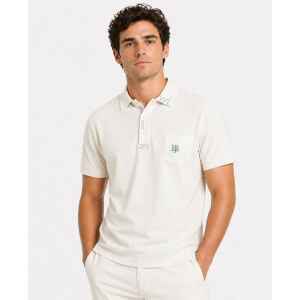 HBJ POLO SHIRT WHITE STITCHES COLORS
