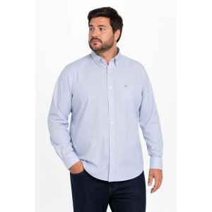 HB SHIRT LIGHT BLUE WHITE SMALL DOTS PATTERN