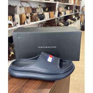 TH FLAG LOGO SLIDERS NAVY