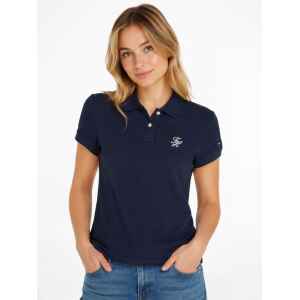 TH NAVY BLUE SCRIPT SLIM POLO