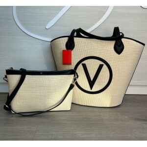 VALENTINO BLACK/NATURAL CONVENT 2 IN 1