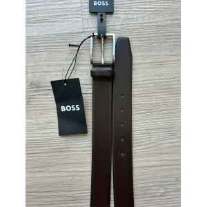 BOSS BROWN BELT SILVER BUCKLE