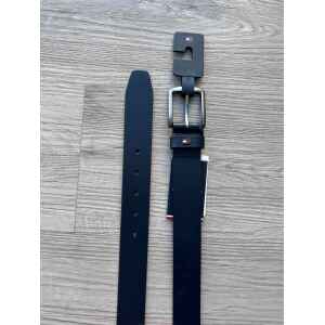 TH DENTON 3.5 EXT NAVY BELT MATTE SILVER BUKLE