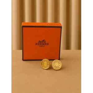 PRE-OWNED HERMES SERIE CLIP ON EARRINGS