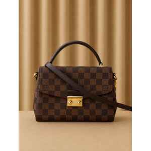 PRE-OWNED LOUIS VUITTON CROISETTE DAMIER EBENE