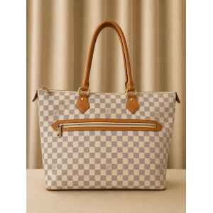 PRE-OWNED LOUIS VUITTON SALEYA GM DAMIER AZUR