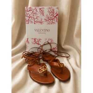 PRE-OWNED VALENTINO GARAVANI ROPE SANDALS - SIZE 36