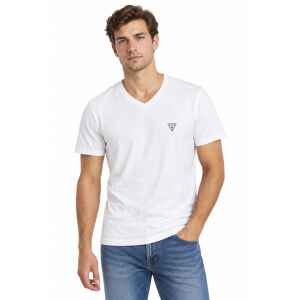 GUESS V NECK WHITE T-SHIRT