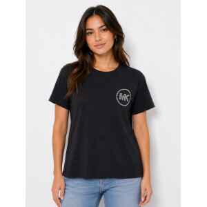 MK T-SHIRT SILVER LOGO BLACK