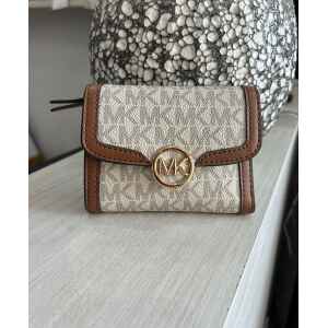 MK SMALL PURSE LEIDA MD BIFOLD VANILLA