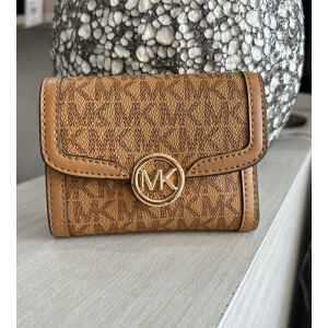 MK SMALL PURSE LEIDA MD BIFOLD CAMEL