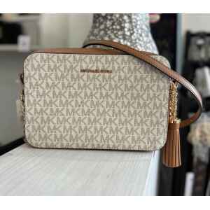 MK JET SET MD CAMERA BAG VANILLA