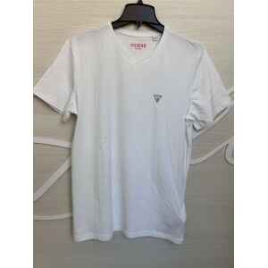 GUESS V NECK WHITE T-SHIRT
