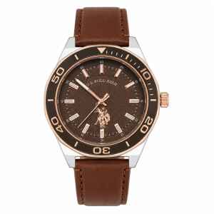 US POLO WATCH LEATHER STRAP