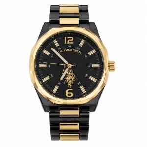 US POLO WATCH GOLD/BLACK