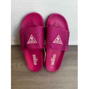GUESS FUSCHIA SLIDER WITH STUDS