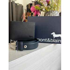 HB GIFT BOX WALLET/BELT NAVY