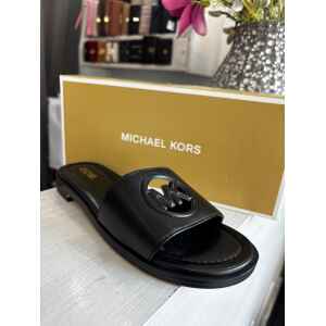 MK CARISSA CUT OUT SLIDE BLACK