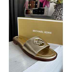 MK CARISSA CUT OUT SLIDE GOLD