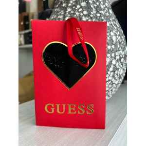 GUESS PAIR BLACK SOCKS OS