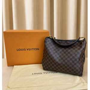 PRE-OWNED LOUIS VUITTON PORTOBELLO GM DAMIER EBENE