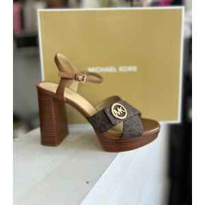MK HANNAH PLATFORM SANDAL BROWN