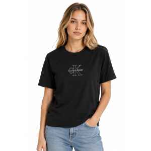 CK T-SHIRT BLACK/SILVER