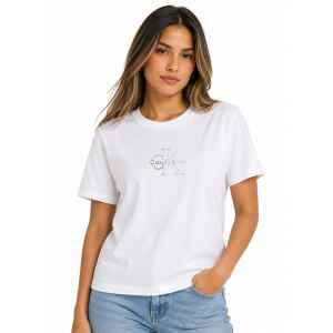 CK T-SHIRT WHITE/GOLD