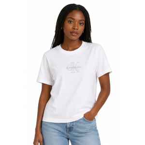 CK T-SHIRT WHITE/SILVER