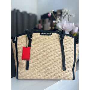 VALENTINO DEMETRA TOTE RAFFIA