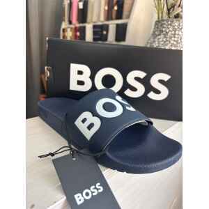 BOSS NAVY BLUE SLIDER