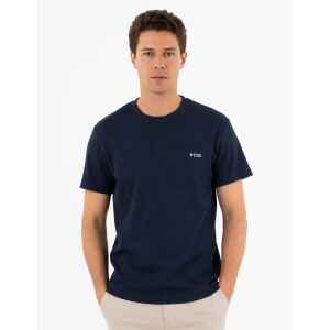 HUGO BOSS WAFFLE T-SHIRT NAVY BLUE