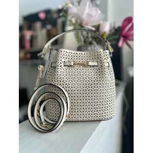 MK CARSON BUCKET BAG LIGHT CREAM