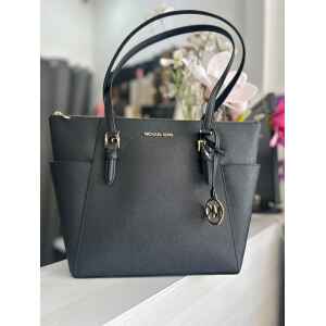 MK CHARLOTTE BLACK LARGE TOTE