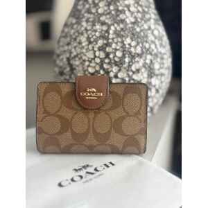 COACH MEDIUM WALLET KHAKI/SADDLE