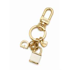 GUESS KEYCHAIN CHARMS WHITE
