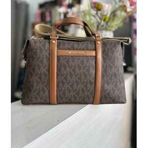 MK BECK MEDIUM SATCHEL BROWN