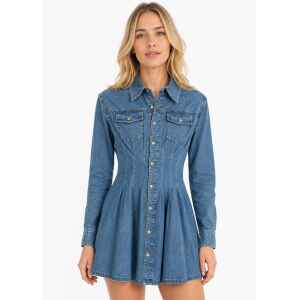 MK DUSK BLU DENIM DRESS