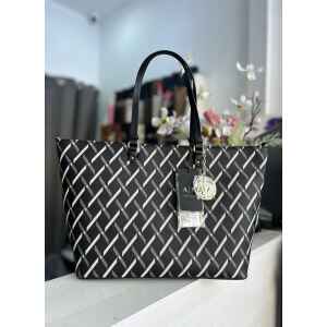 AX GYNGER LOGO SHOPPING BAG BLACK