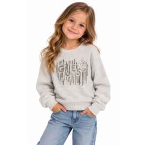 GUESS IVORY CHANILLE LOGO SWEATER