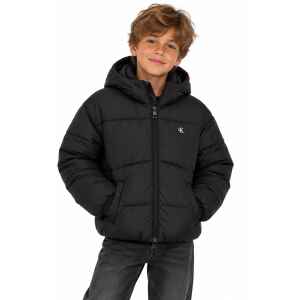 CK SHORT PUFFER JACKET BLACK